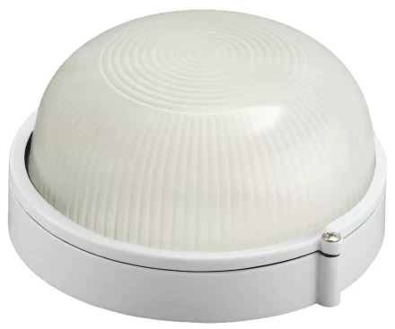 Светильник уличный СВЕТОЗАР влагозащищенный, круг, цвет белый, 60Вт SV-57251-W купить в Екатеринбурге