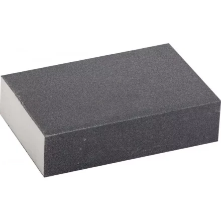 Губка шлифовальная ЗУБР &quot;ЭКСПЕРТ&quot; четырехсторонняя, SiC, средняя жесткость, Р180, 100х68х26 мм 35612-180 купить в Екатеринбурге