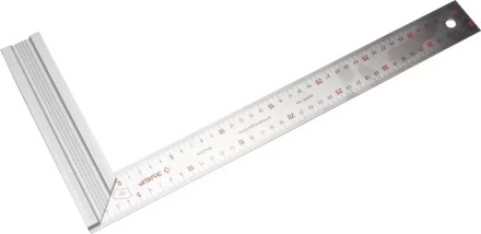 Угольник ЗУБР &quot;ЭКСПЕРТ&quot; столярный, усиленная алюминиевая рукоятка, нержавеющее полотно 37мм, длина 400мм 34394-40 купить в Екатеринбурге