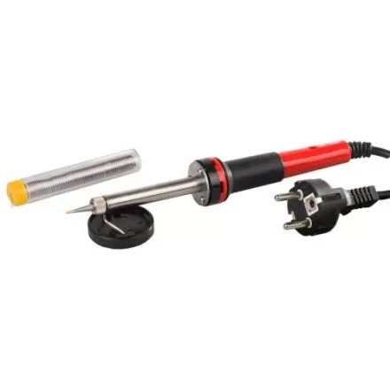 Паяльник MATRIX 30W (220В) класса защиты 1 с индикатором напряжения и медным острым наконечником с защитным покрытием 913043 купить в Екатеринбурге