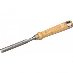 Стамеска-долото ЗУБР &quot;ЭКСПЕРТ&quot; полукруглая с деревянной ручкой, хромованадиевая сталь, 18мм 1822-18_z01