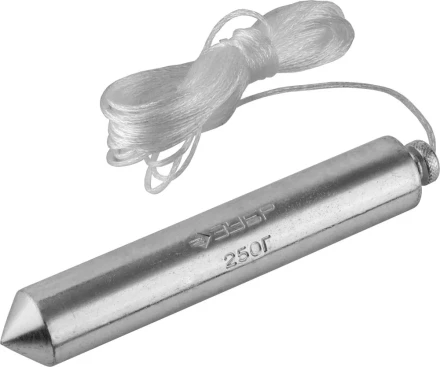 Отвес ЗУБР &quot;МАСТЕР&quot; строительный со шнуром, в пластиковом контейнере, 250 г 0636-250_z01 купить в Екатеринбурге