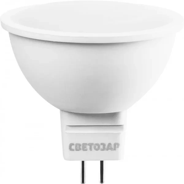 Лампа СВЕТОЗАР светодиодная "LED technology", цоколь GU5.3, теплый белый свет (3000К), 220В, 5Вт (35) 44550-35_z01 купить в Екатеринбурге