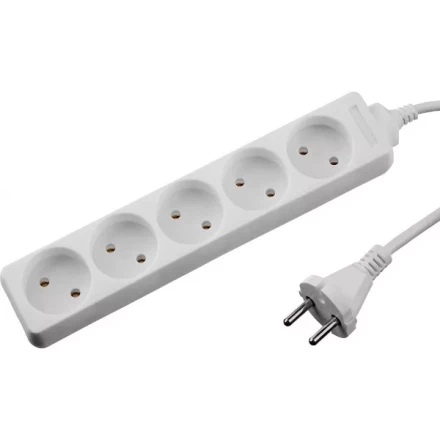 Удлинитель &quot;TOPELECTRO&quot; электрический, ПВС 2х1мм2, 5 гнезд, 3500 Вт, 1.5м, STAYER 55050-1.5 купить в Екатеринбурге