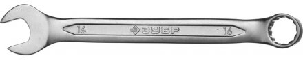 Ключ ЗУБР &quot;МАСТЕР&quot; гаечный комбинированный, Cr-V сталь, хромированный, 16мм 27087-16 купить в Екатеринбурге