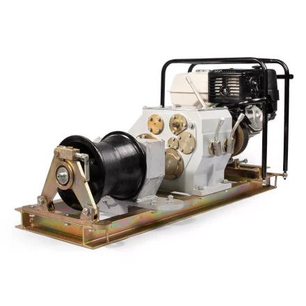 Лебедка тяговая автономная КВТ ЛТА-8 с бензиновым приводом, 8 т (92357) купить в Екатеринбурге