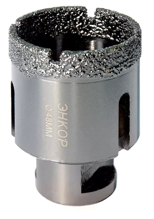 Коронка алмазная по керамограниту D 48 мм для УШМ сух. рез Энкор 48311 купить в Екатеринбурге