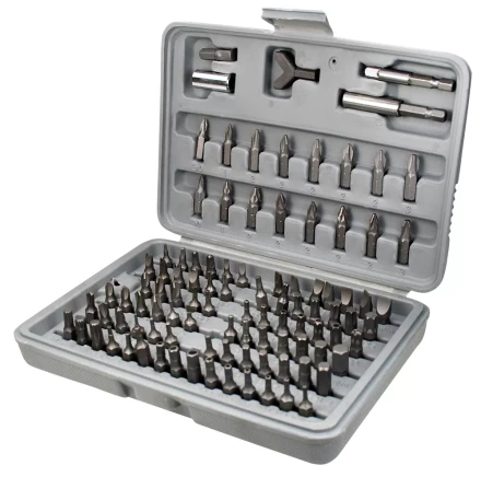 Набор бит, адаптеры для бит, CrV, 100 предм., в пласт. боксе  SPARTA 113975 купить в Екатеринбурге
