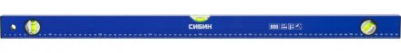Уровень СИБИН коробчатый, 3 противоударных ампулы, измерительная линейка, 80см 34605-080 купить в Екатеринбурге