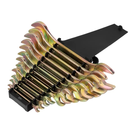 Набор ключей рожковых Сибртех 15281, 6-32 мм, 12 шт, желтый цинк купить в Екатеринбурге