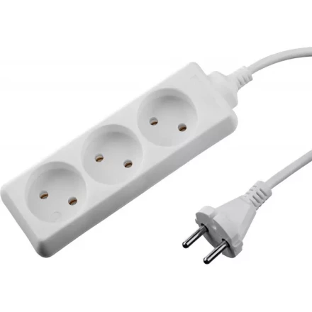 Удлинитель &quot;TOPELECTRO&quot; электрический, ПВС 2х1мм2, 3 гнезда, 3500 Вт, 1.5м, STAYER 55030-1.5 купить в Екатеринбурге