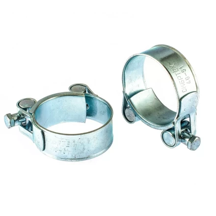 Хомуты металлические силовые 48-51 мм ширина 22 мм шарнирный W1 2 шт Сибртех 47539 купить в Екатеринбурге