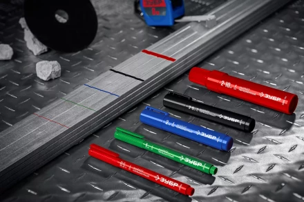 ЗУБР МП-50 черный, 0.5 мм перманентный маркер (06321-2) купить в Екатеринбурге