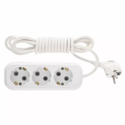 Удлинитель бытовой серия УХз-10-305 с заземлением 5м 3 розетки 10A DENZEL 95967 купить в Екатеринбурге