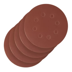 Круг абразивный на ворсовой подложке под &quot;липучку&quot;, перфорированный, P 320, 125 мм, 5 шт Сибртех 738137