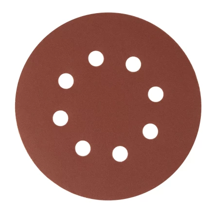 Круг абразивный на ворсовой подложке под "липучку", перфорированный, P 320, 125 мм, 5 шт Сибртех 738137 купить в Екатеринбурге