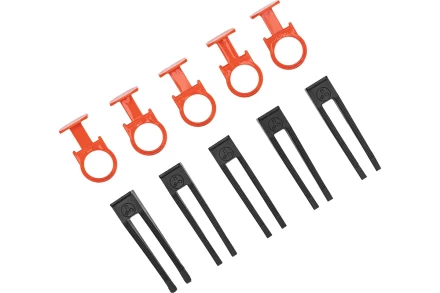 Комплект зажим + клин для системы выравнивания плитки СВП Кольцо, 250/250 шт. в коробе Сибртех 88114 купить в Екатеринбурге