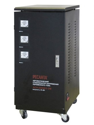 Стабилизатор трехфазный РЕСАНТА АСН-20000/3 купить в Екатеринбурге