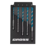 Набор сверл универсальных Gross 706017, Multipurpose PRO, 6-гр. хвостовик, 4-10мм, 5шт купить в Екатеринбурге