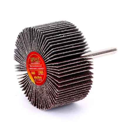 Круг MESSER шлифовальный лепестковый с оправкой (на шпильке) 60х30х6  #60 купить в Екатеринбурге