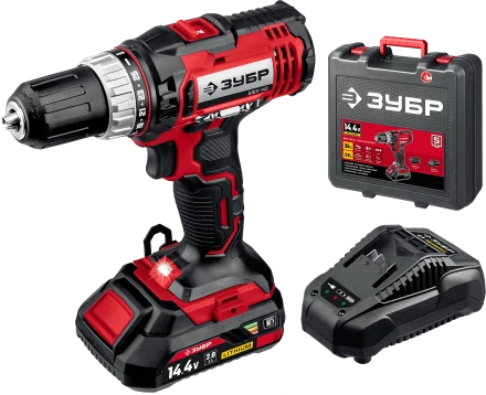 Дрель-шуруповерт, 1 АКБ С1-14 (2 Ач), в кейсе ДШЛ-145-21 серия «МАСТЕР» купить в Екатеринбурге