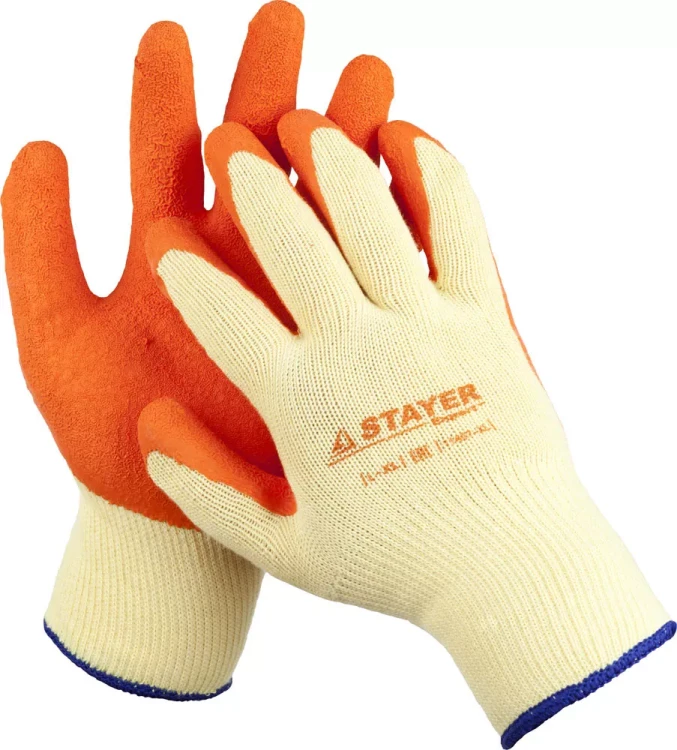 Перчатки STAYER "EXPERT"  рабочие с рельефным латексным покрытием, 10 класс, L-XL 11407-XL купить в Екатеринбурге