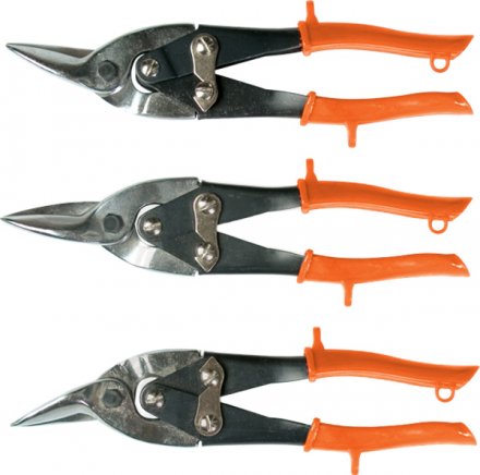 Ножницы по металлу, 250 мм, обрезиненные рукоятки, 3 шт (прямые, левые, правые) SPARTA 783205 купить в Екатеринбурге