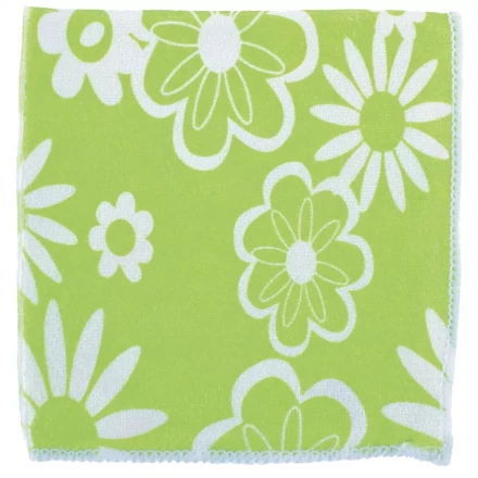 Салфетки из микрофибры с зелеными цветами 300х300 мм Elfe 92307 купить в Екатеринбурге