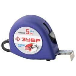 Рулетка ЗУБР &quot;СТАНДАРТ&quot;, корпус с резиновым напылением, 5м/19мм 34016-5