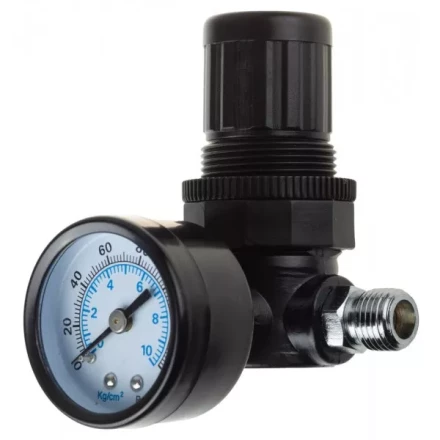 Манометр KRAFTOOL &quot;INDUSTRIE&quot; с регулятором подачи воздуха, 1/4&quot;, максимальное давление 10 атмосфер 6503 купить в Екатеринбурге