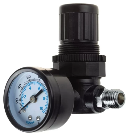 Манометр KRAFTOOL &quot;INDUSTRIE&quot; с регулятором подачи воздуха, 1/4&quot;, максимальное давление 10 атмосфер 6503 купить в Екатеринбурге