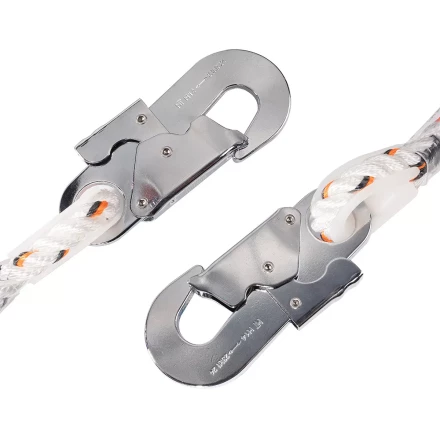 Канат спасательный КВТ КСЛ-10-2 с двумя карабинами (77524) купить в Екатеринбурге