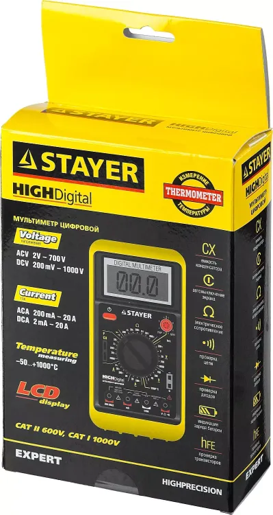 Мультиметр STAYER "EXPERT" HIGHDigital цифровой 45320-T купить в Екатеринбурге