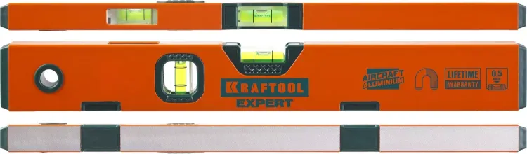 Уровень KRAFTOOL "PROKRAFT-M" коробч. магнит., 2 ампулы, 0,5 мм/м, 400мм 34712-040_z01 купить в Екатеринбурге