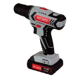 Дрель-шуруповерт аккумуляторная Ресанта ДА-14-2ЛК 75/14/4
