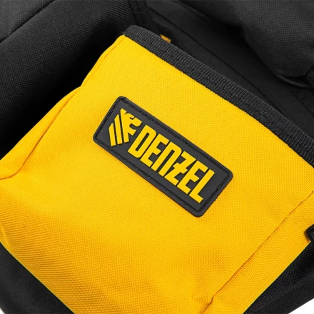 Пояс монтажника усиленный, с лямками, сумки поясные, держатель для молотка// Denzel 90290 купить в Екатеринбурге