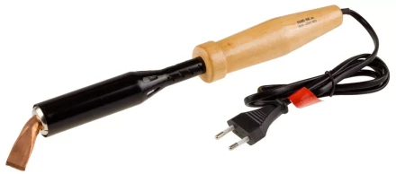 Электропаяльник ЗУБР &quot;МАСТЕР&quot; для лужения с деревянной рукояткой и долговечным жалом, форма клин, 150Вт 55405-150_z01 купить в Екатеринбурге