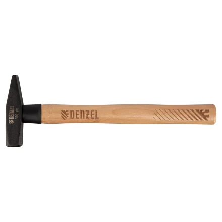 Молоток слесарный, 300 г Denzel, кованый квадратный боек, буковая рукоятка, 10427 купить в Екатеринбурге