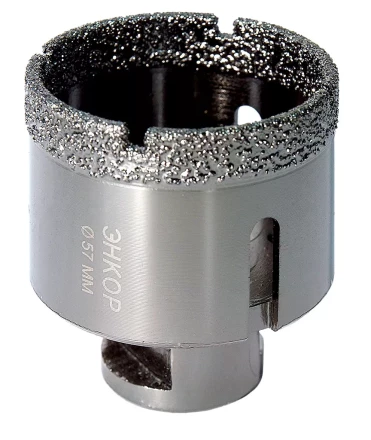 Коронка алмазная по керамограниту D 57 мм для УШМ сух. рез Энкор 48313 купить в Екатеринбурге