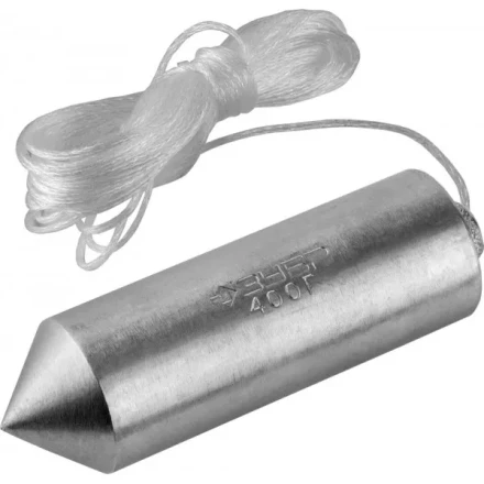 Отвес ЗУБР &quot;МАСТЕР&quot; строительный со шнуром, в пластиковом контейнере, 500 г 0636-480_z01 купить в Екатеринбурге