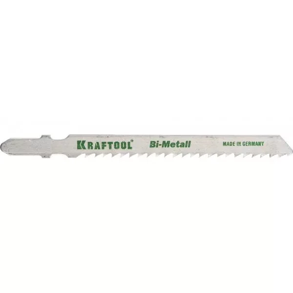 Полотна KRAFTOOL, T127DF, для эл/лобзика, Bi-Metall, по мягкому металлу (3-15мм), EU-хвост., шаг 3мм, 75мм, 2шт 159556-3 купить в Екатеринбурге