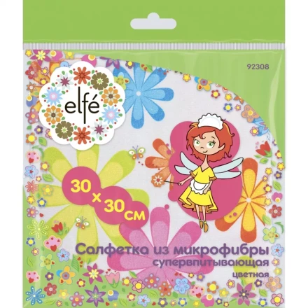 Салфетки из микрофибры цветная 300х300 мм Elfe 92308 купить в Екатеринбурге