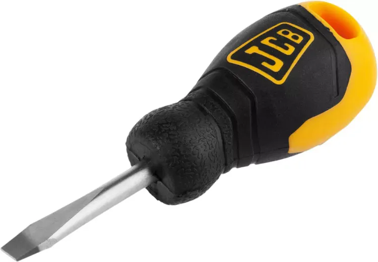 Отвертка JCB, хромомолибденовая сталь S2, двухкомпонентная рукоятка, магнитный наконечник, SL 6,5х40мм JSD012 купить в Екатеринбурге
