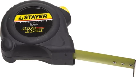 Рулетка STAYER &quot;MASTER&quot; &quot;AUTOLOCK&quot;, корпус с резиновым напылением, автостоп, 3мх16мм 2-34126-03-16_z01 купить в Екатеринбурге