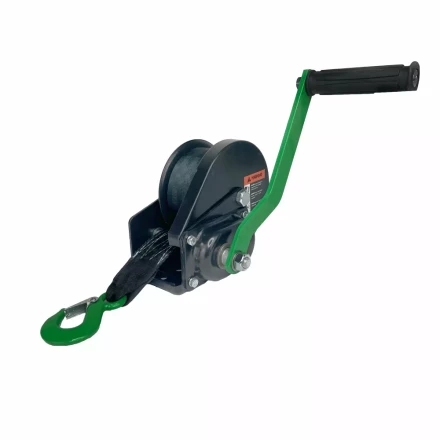 Лебедка ручная барабанная с тормозом HITCH HWB 1100 1100 кг лента 10 м (SZ073179) купить в Екатеринбурге