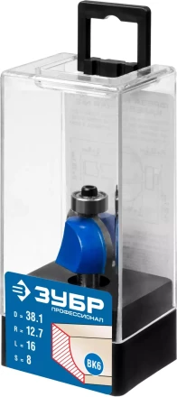 ЗУБР 38.1 x 16 мм, радиус 12.7 мм, фреза кромочная калевочная №2, Профессионал (28702-38.1) купить в Екатеринбурге