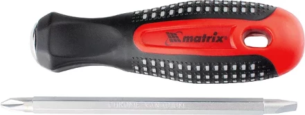 Отвертка комбинированная Fusion SL6,0 / Ph2 мм CrV 3-х компонентная рукоятка &quot;anti slip&quot; Matrix 11451 купить в Екатеринбурге