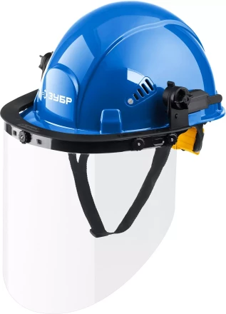 ЗУБР ЗАСЛОН, экран 220 х 385 мм, поликарбон 2 мм, защитный лицевой щиток для крепления на каске, Профессионал (110853) купить в Екатеринбурге