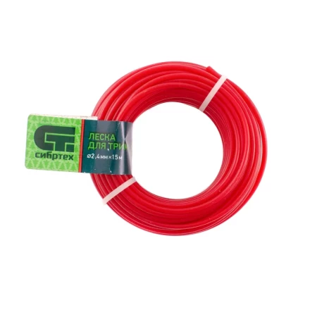 Леска для триммера круглая, 2.4 мм х 15 м, Россия Сибртех 961475 купить в Екатеринбурге
