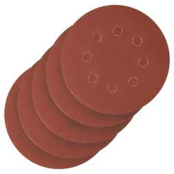 Круг абразивный на ворсовой подложке под &quot;липучку&quot;, перфорированный, P 500, 125 мм, 5 шт Сибртех 738157